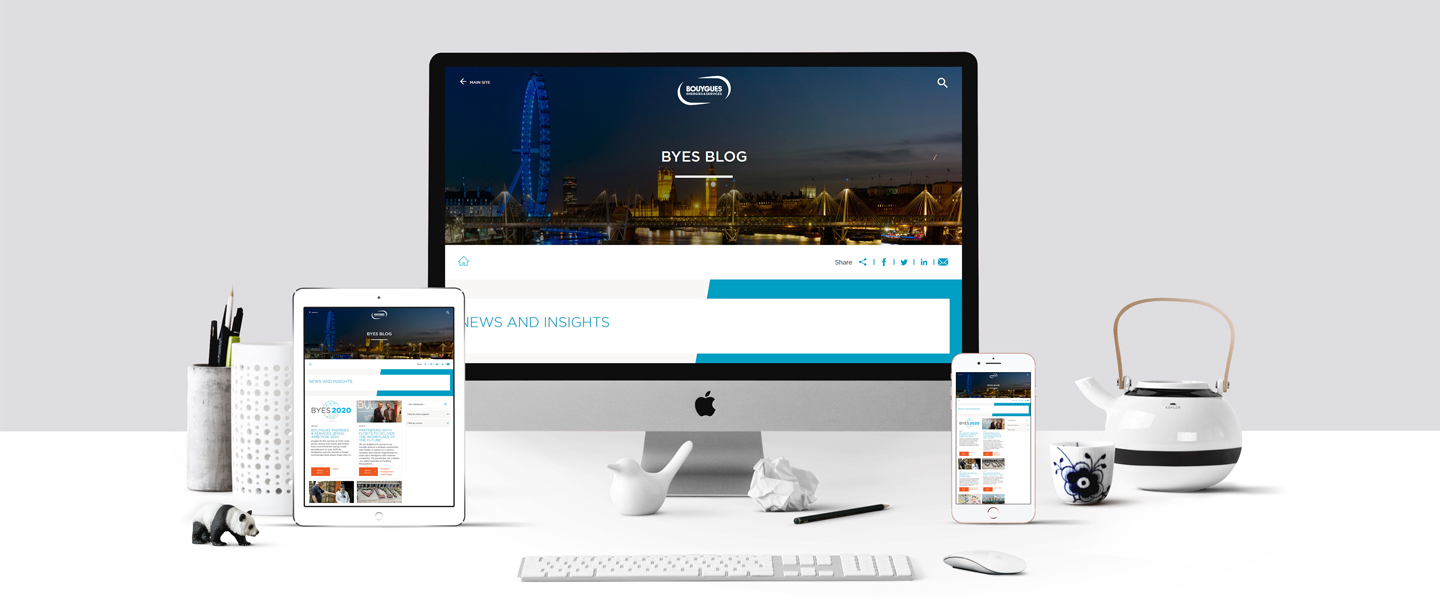 Our UK blog in different configuration