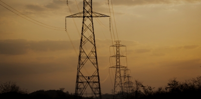 Picture of power line in Mozambique
